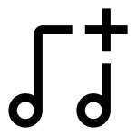 Music Add SVG Icon